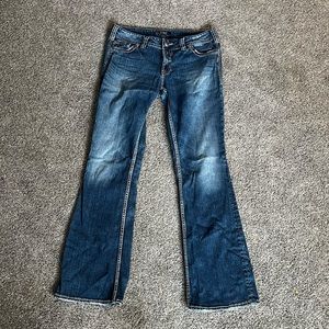 Silver Suki Jeans, 33x34